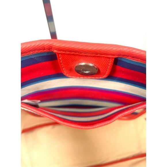 Marc Jacobs Workwear Coated Canvas Striped Tote ~ Red White Blue - Picture 6 of 8